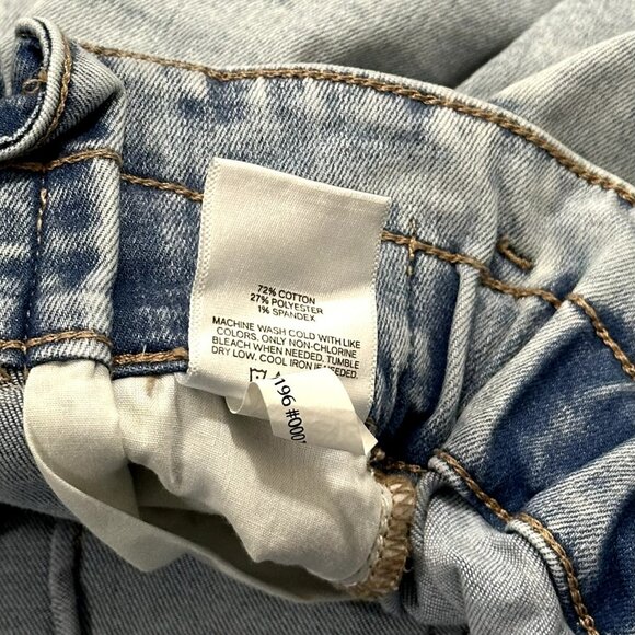 NWOT Express High Waist Paper Bag Denim Shorts Size 00 - Picture 5 of 6